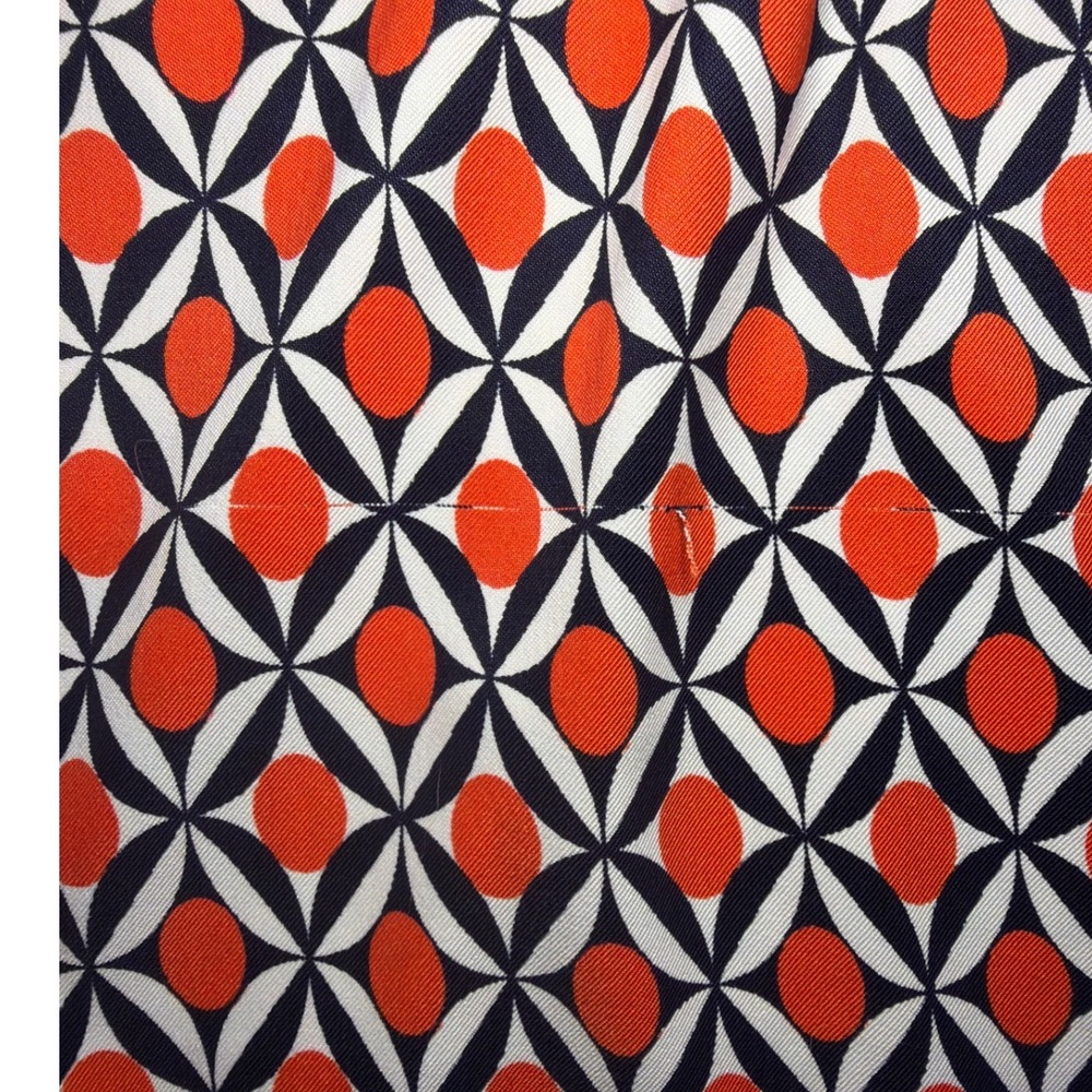 ALYX Shift Dress Women 12 Red Black Geometric Print GUC Sleeveless Retro Mod - Picture 5 of 8